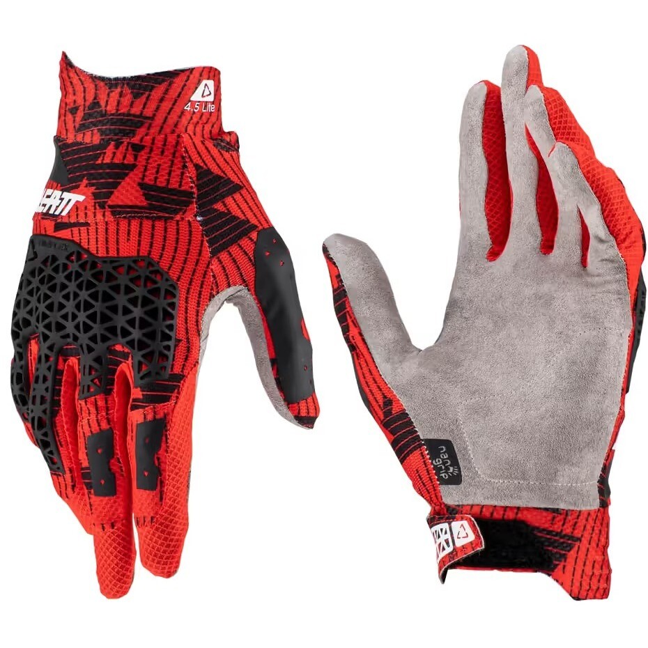 Gants de moto Leatt 4.5 LITE Cross Enduro Rouge