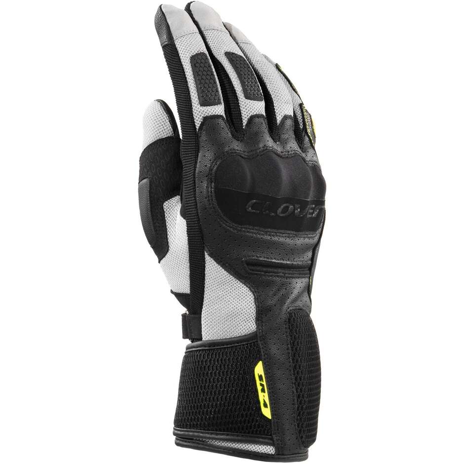 Gants de moto longs Clover SR-4 noir et gris