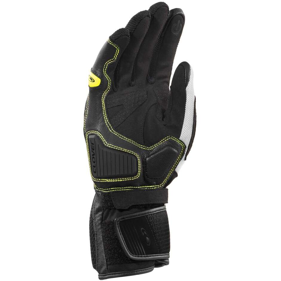 Gants de moto longs Clover SR-4 noir et gris