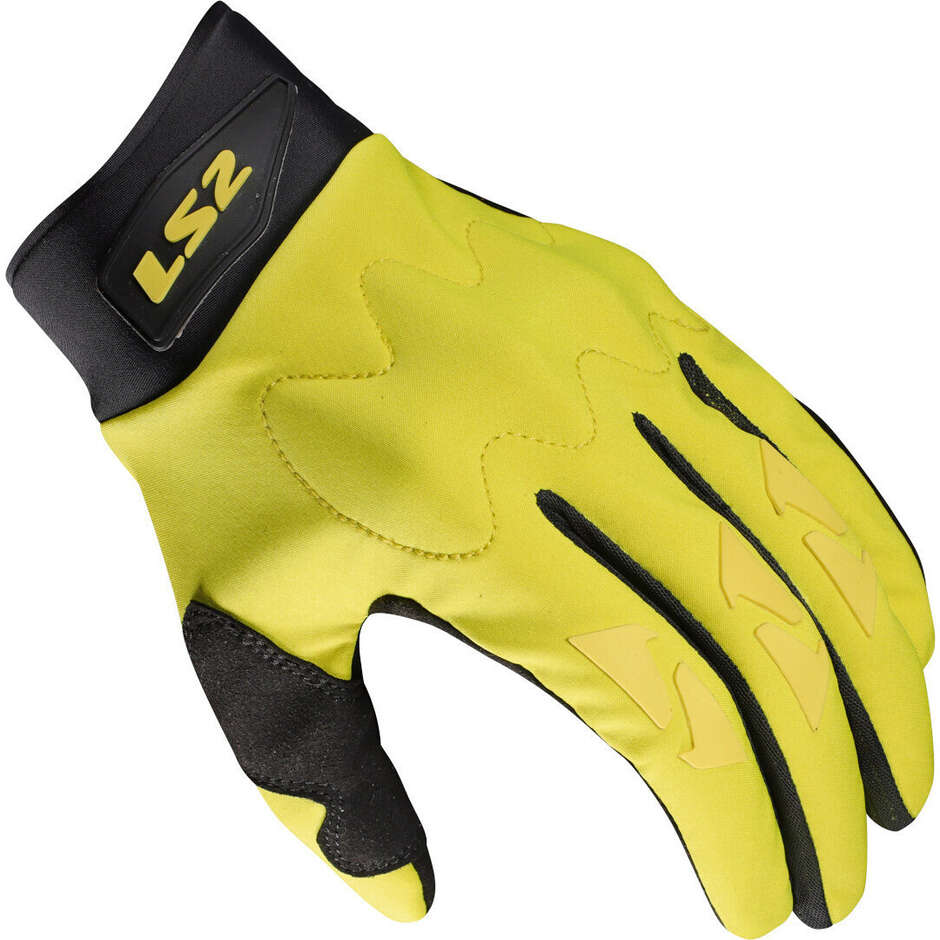 Gants de moto LS2 HIKER MAN jaunes H-Vision