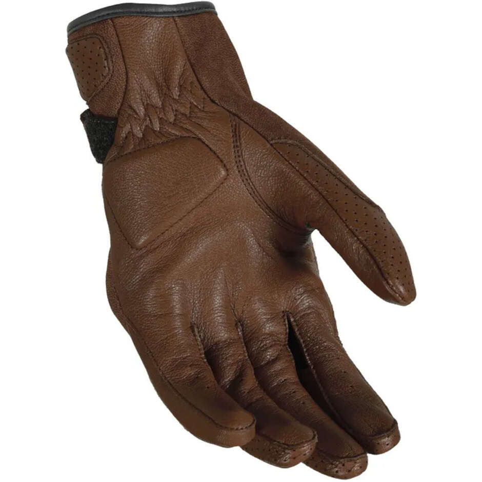 Gants de moto Macna Bold marron foncé