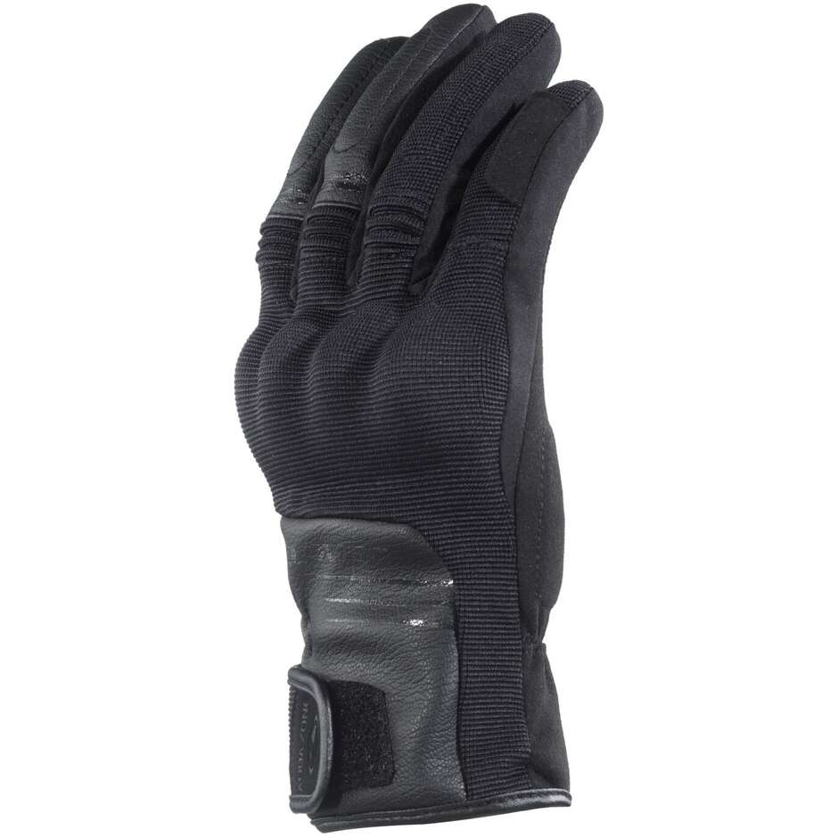 Gants de moto mi-saison Clover RUSH WP noirs