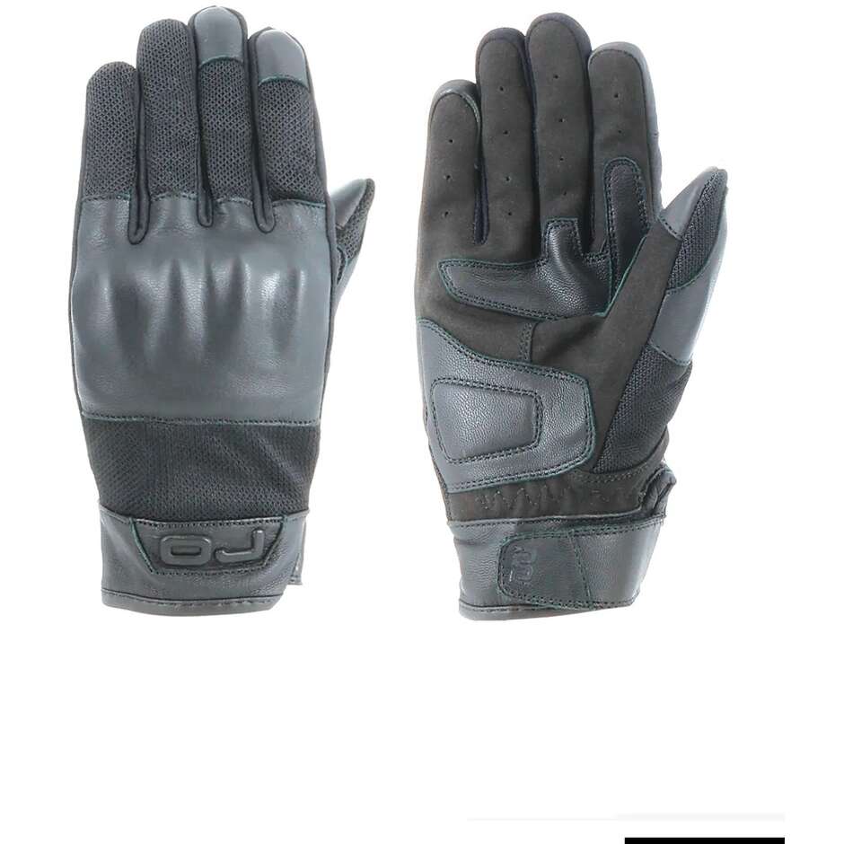 Gants de moto noirs OJ BUSINESS