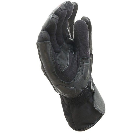 Gants de moto OJ Shell en tissu imperméable noir