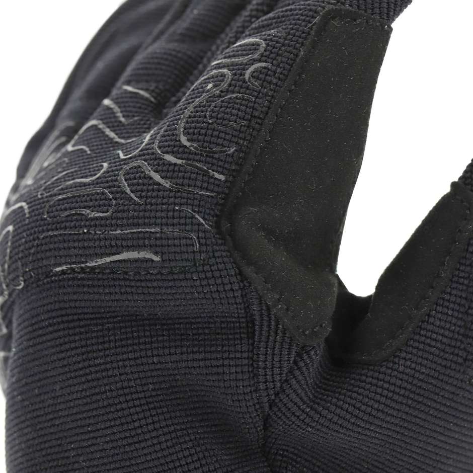 Gants de moto pour femmes en tissu graphique Tiffy noir Tucano Urbano 9961HW LADY MIKY