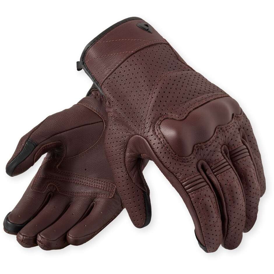 Gants de moto Rev'it New Heights pour femme aubergine