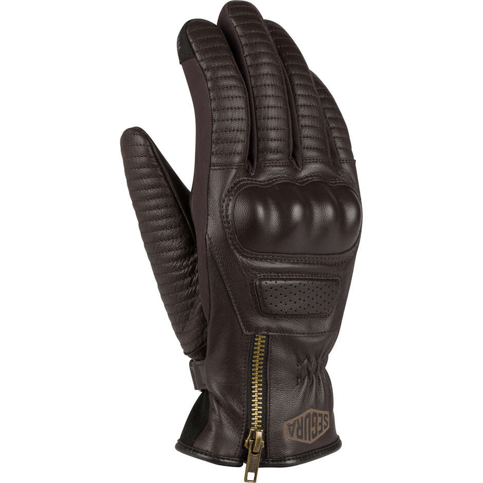 Gants de moto Segura SYNCHRO marron