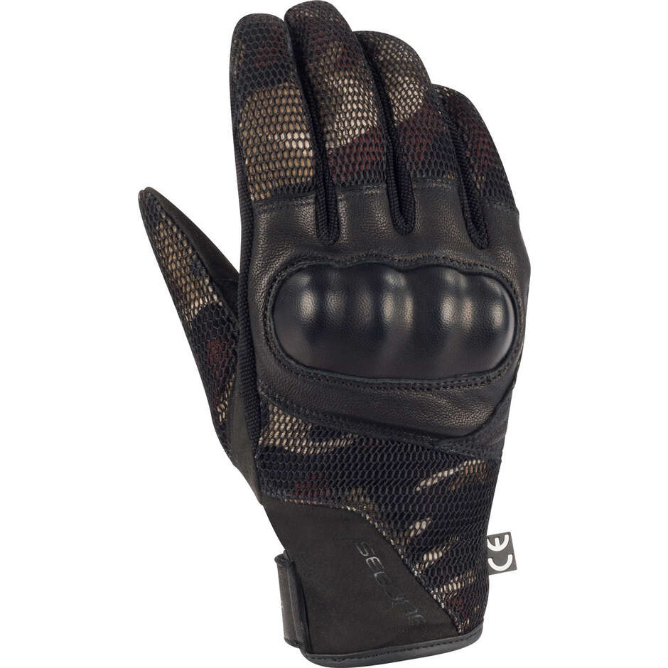 Gants de moto Segura TOBAGO camouflage noir