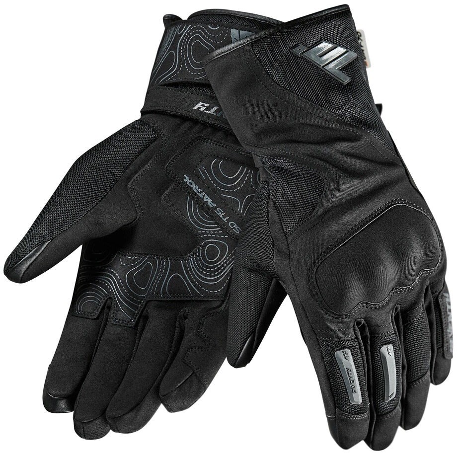 Gants de moto Seventy Degrees SD-T15 PATROL noirs