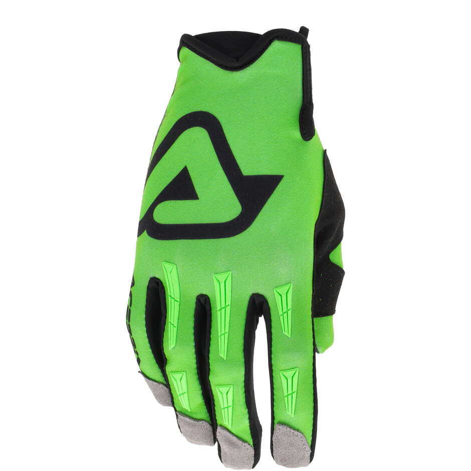 Gants de motocross Acerbis MX XP 2.0 Vert fluorescent Noir