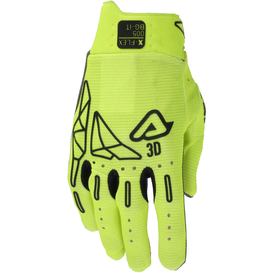 Gants de motocross Acerbis X-FLEX 2.0 jaune fluo