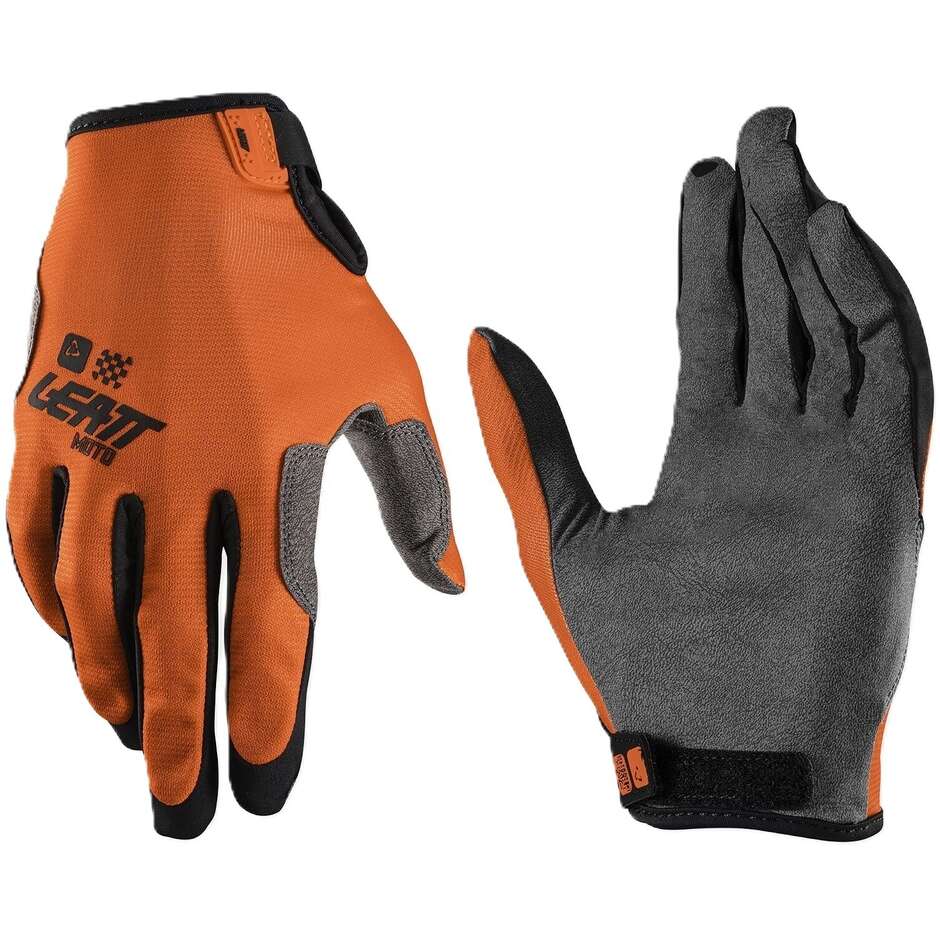 Gants de motocross Leatt 1.5 GripR orange