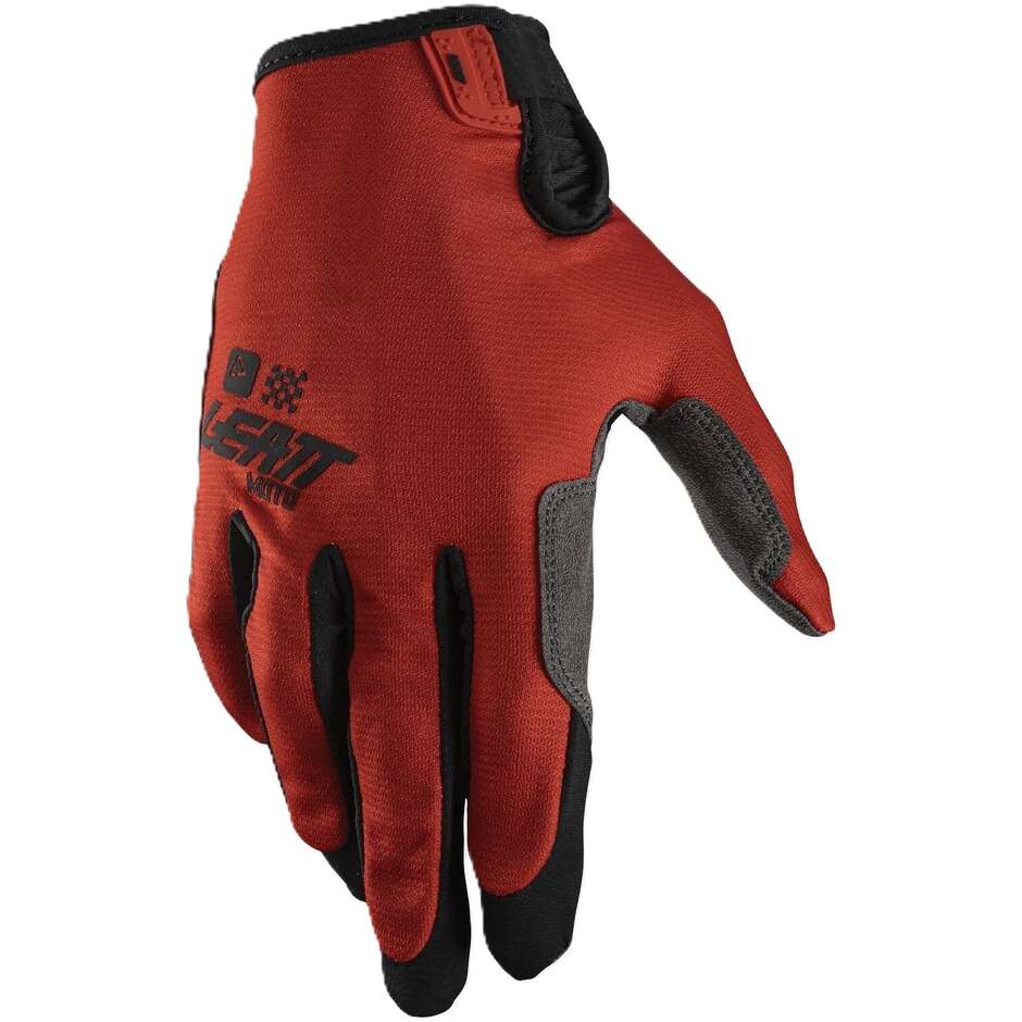 Gants de motocross Leatt 1.5 GripR rouges