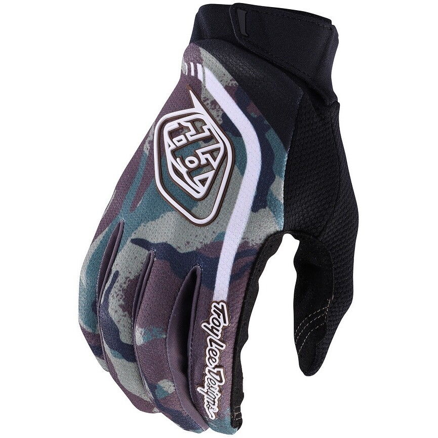 Gants de motocross Troy Lee Design GP PRO GLOVE camouflage vert armée