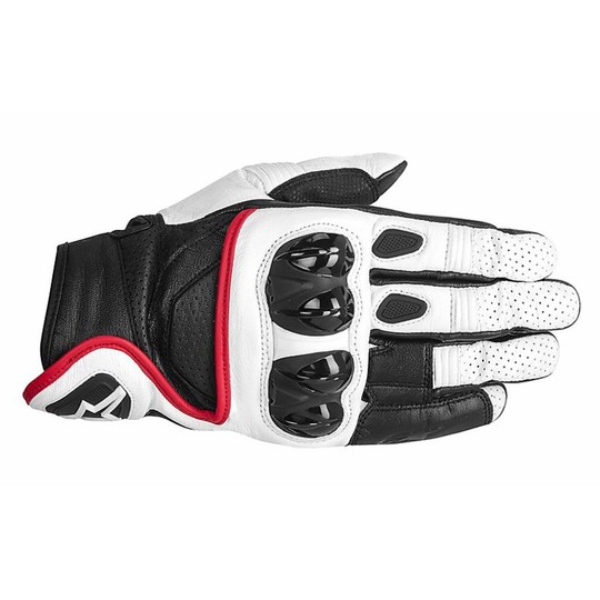 Gants moto Alpinestars Celer Leather Glove été noir blanc