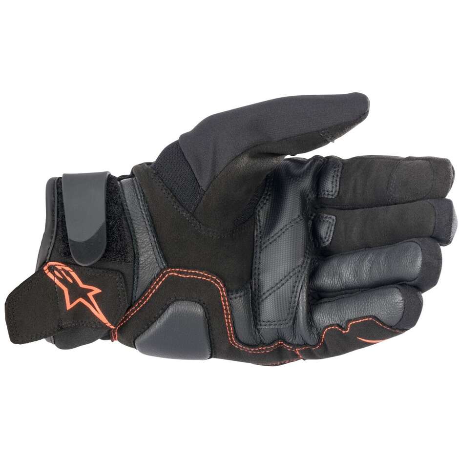 Gants Moto Alpinestars SMX-1 DRYSTAR Fluo Rouge Noir