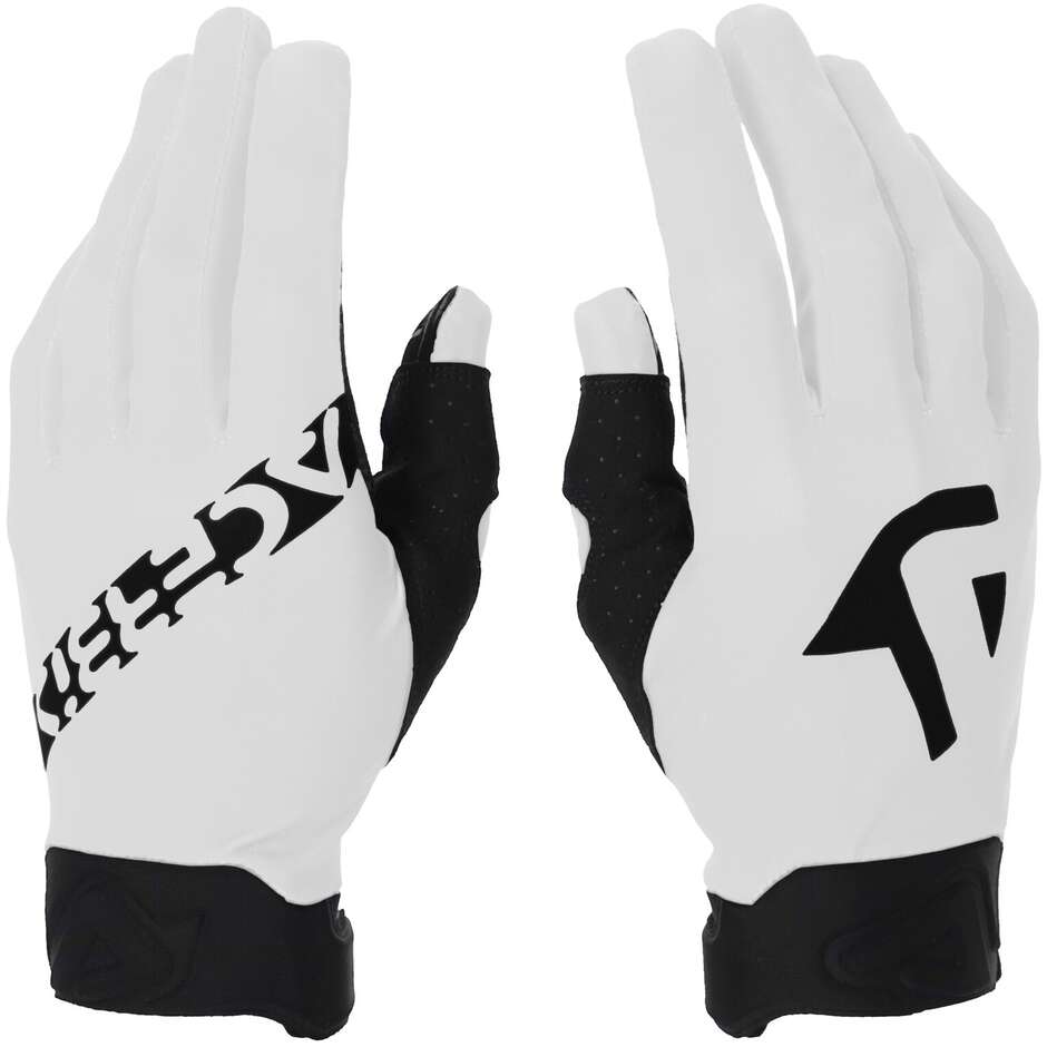 Gants Moto Cross Enfant Acerbis MX LINEAR KID 2.0 blanc noir