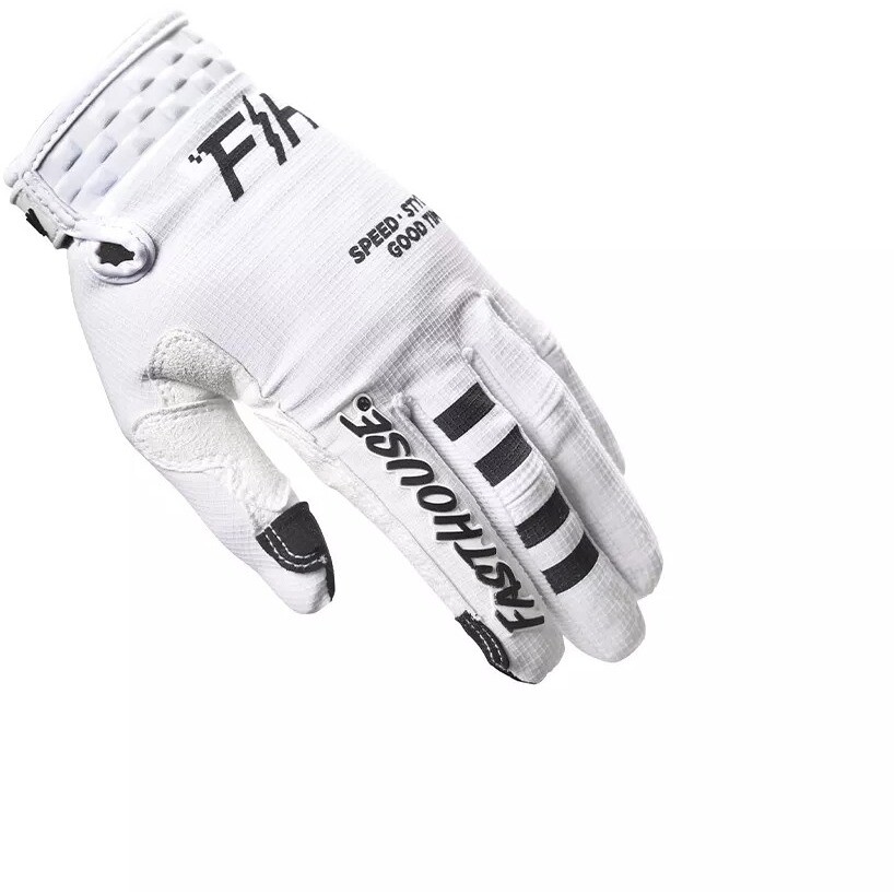 Gants Moto Cross FASTHOUSE ELROD 24.1 OG BLANC