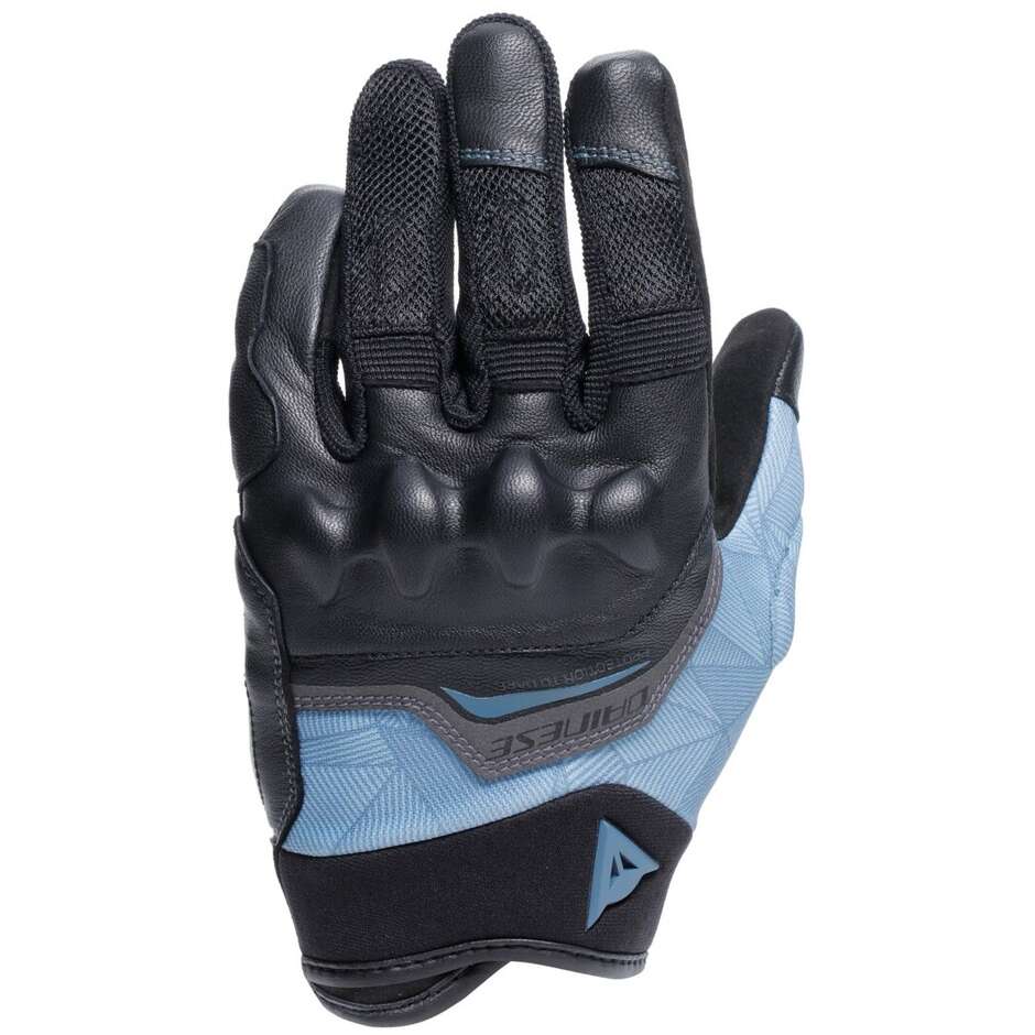Gants moto Dainese ERMEX WMN pour femme Noir Bleu Mirage