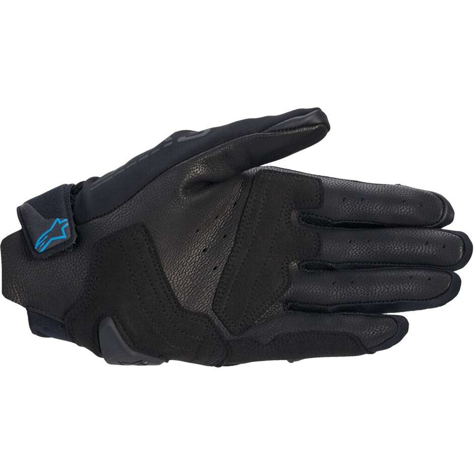 Gants moto en cuir pour femme Alpinestars STELLA SP X 3 Noir Bleu