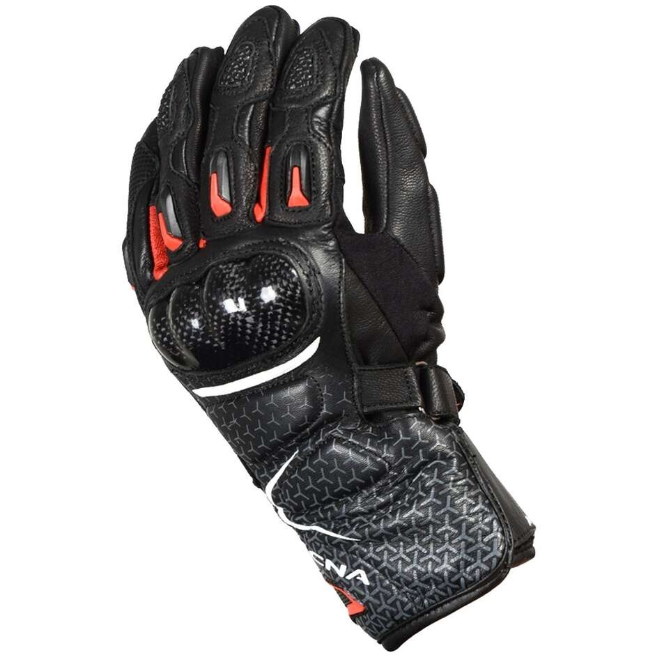 Gants moto enfant Macna Street R noir blanc rouge