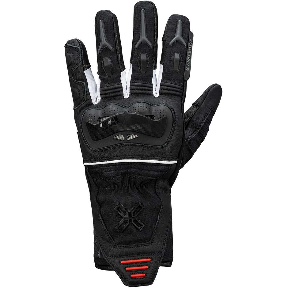 Gants moto Femme Ixs Rapid-STX 1.0 Noir-Blanc Rouge