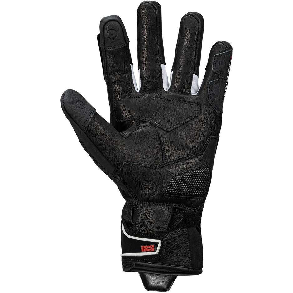 Gants moto Femme Ixs Rapid-STX 1.0 Noir-Blanc Rouge