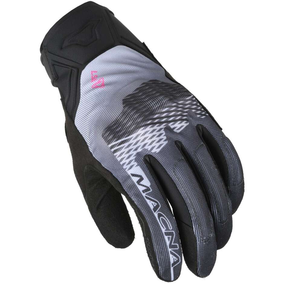 Gants moto femme Macna Recon 2.0 noir gris rose