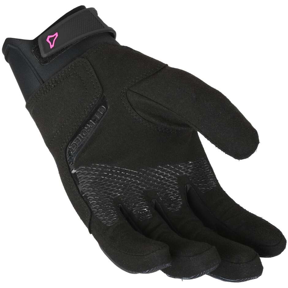 Gants moto femme Macna Recon 2.0 noir gris rose