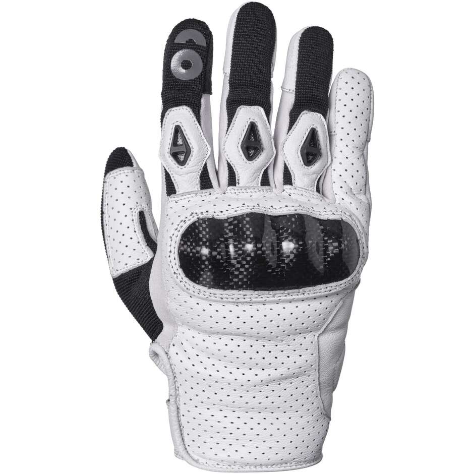 Gants moto Gms Solis blanc noir