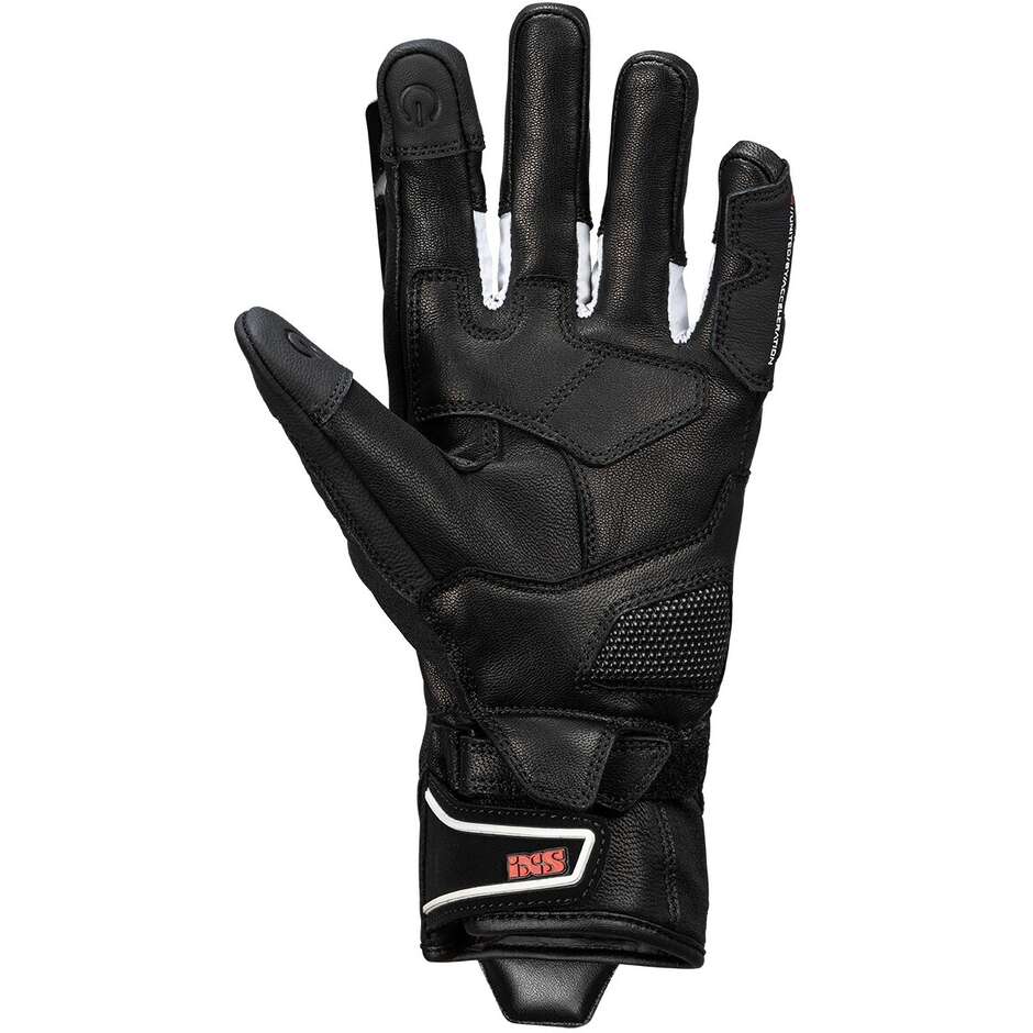 Gants Moto Ixs Rapid-STX 1.0 Noir-Blanc Rouge