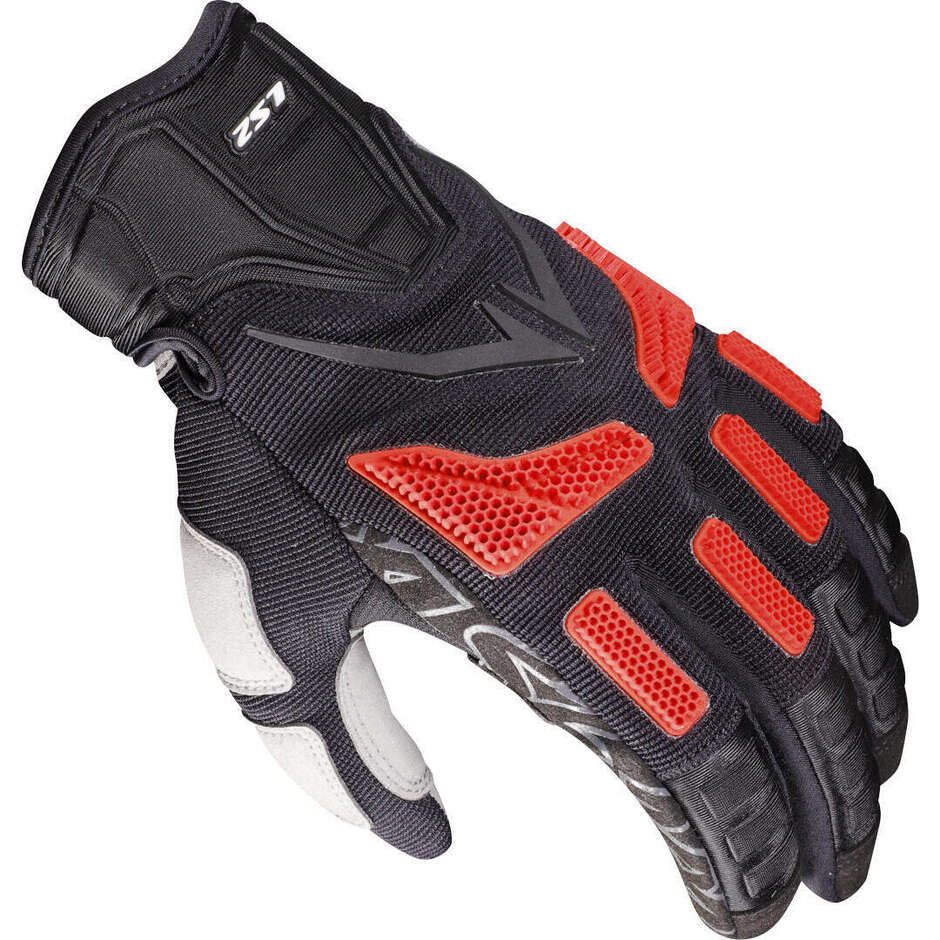 Gants moto LS2 RAVIN MAN Noir Rouge