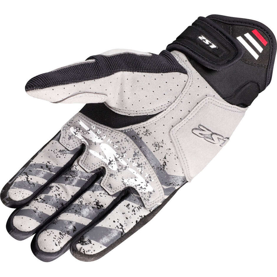 Gants moto LS2 RAVIN MAN Noir Rouge