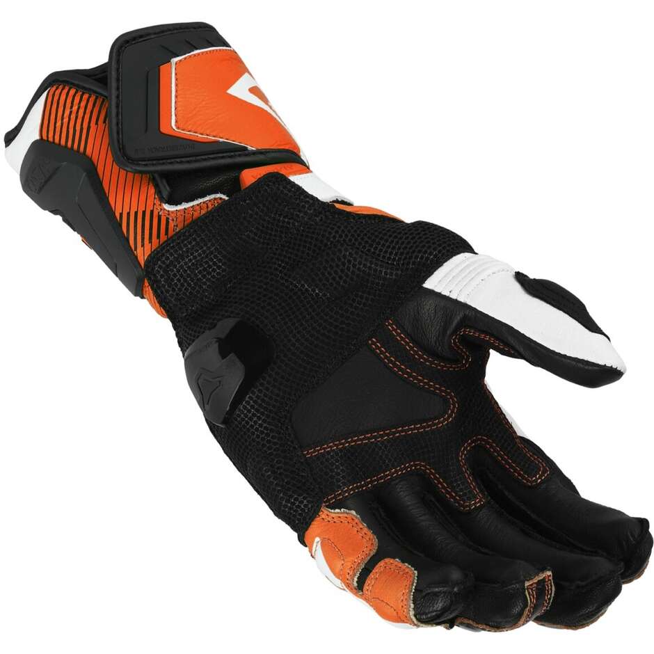 Gants moto Macna Powertrack 2.0 gris noir orange