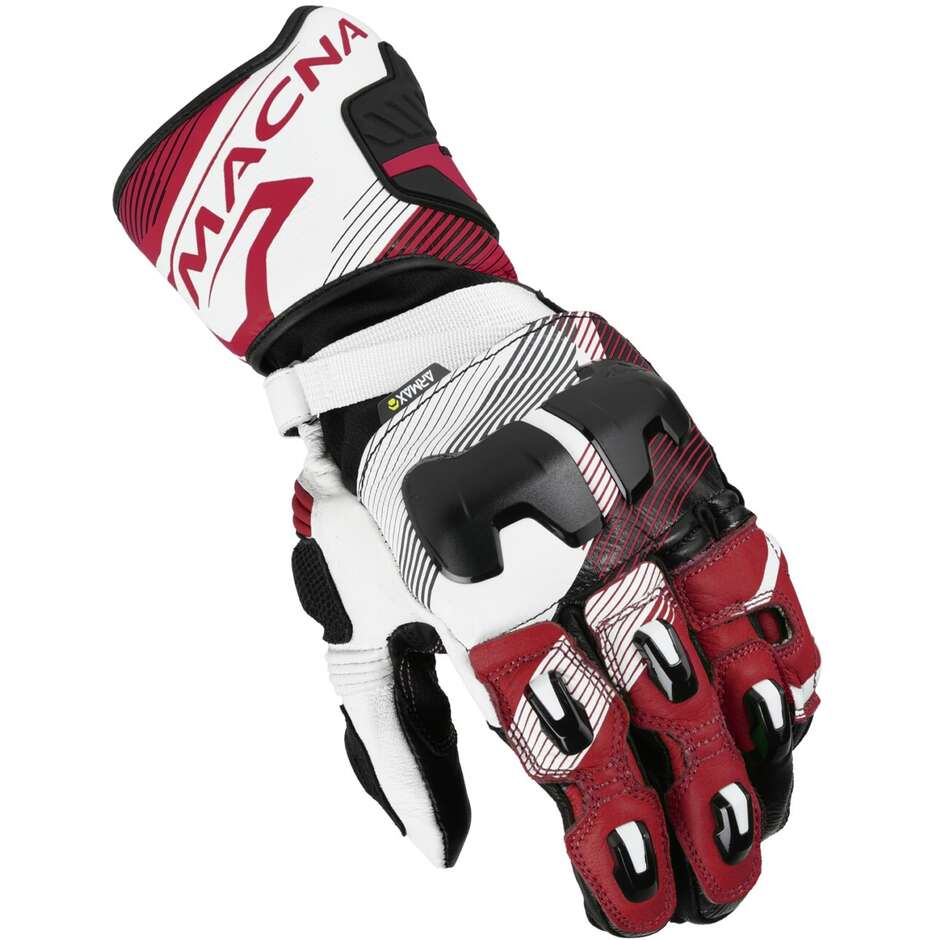 Gants moto Macna Powertrack 2.0 noir rouge blanc