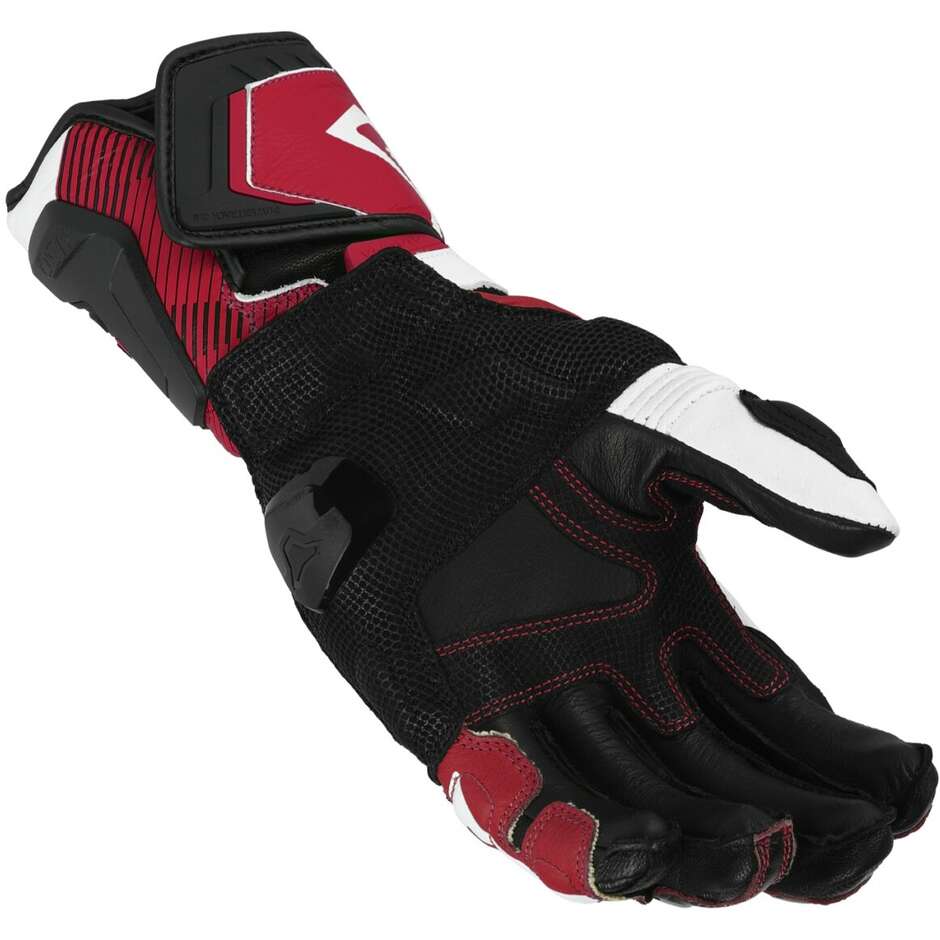 Gants moto Macna Powertrack 2.0 noir rouge blanc