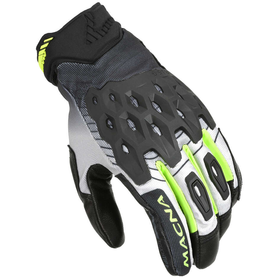 Gants Moto Macna Tanami Noir Fluo Gris Jaune