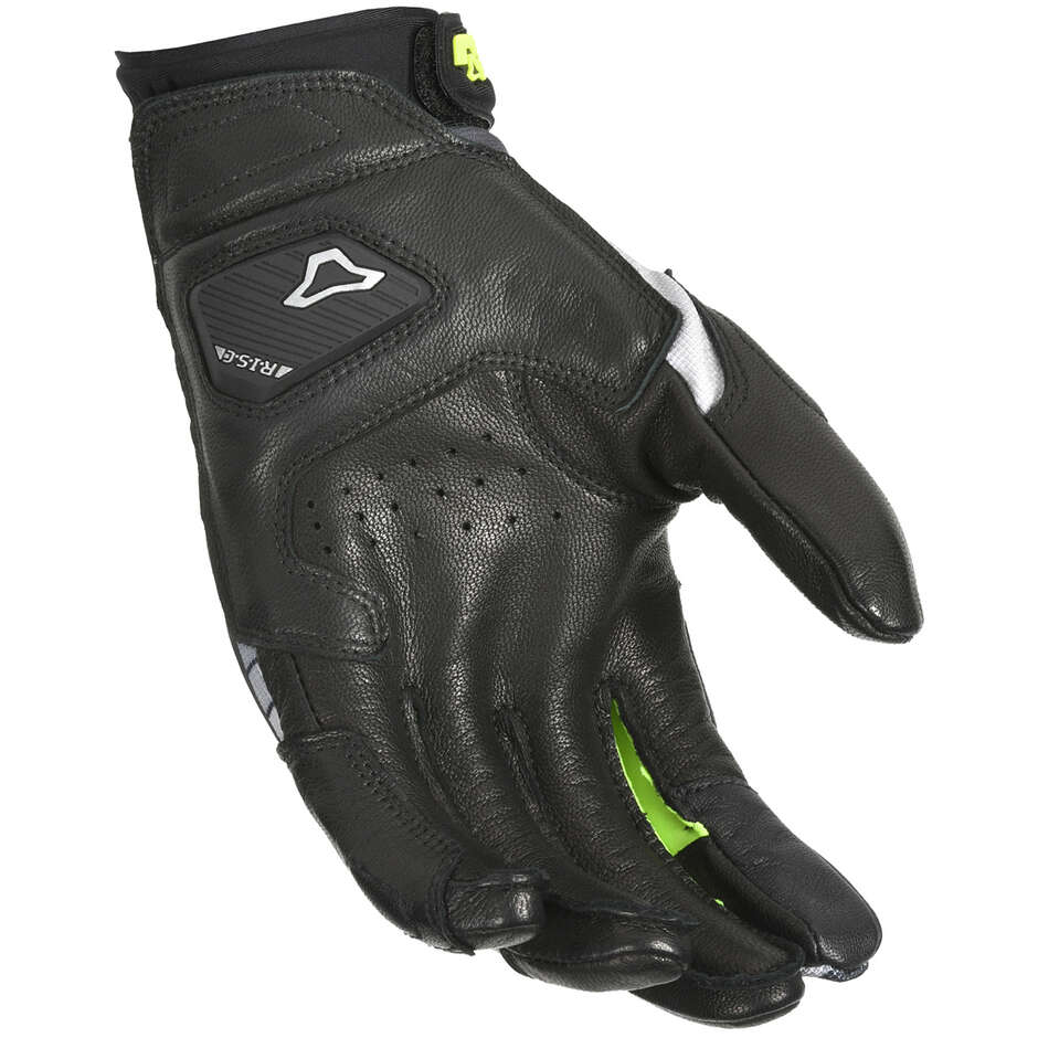 Gants Moto Macna Tanami Noir Fluo Gris Jaune