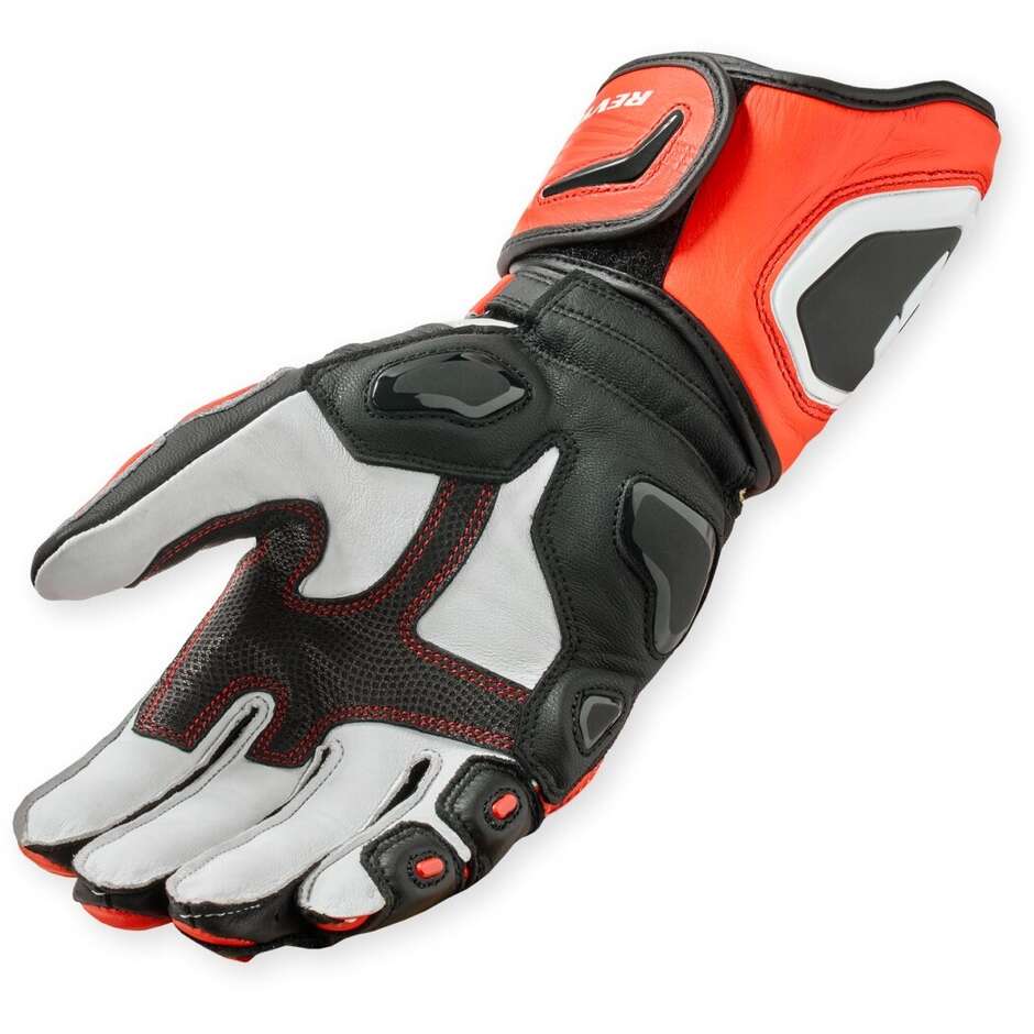 Gants moto Rev'it Jerez 4 Rouge fluo Noir