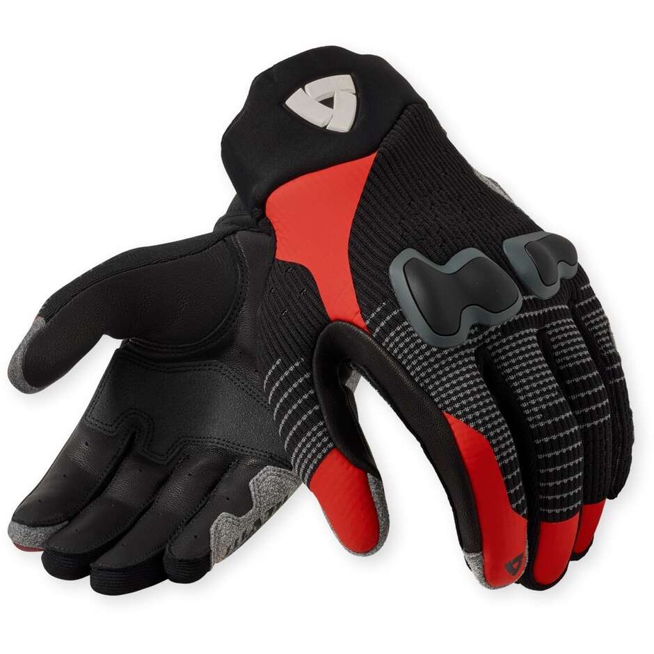 Gants moto Rev'it Kinetic 2 Noir Rouge