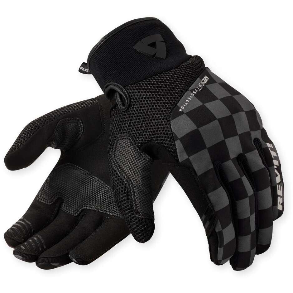 Gants moto Rev'it Surge Noir Gris