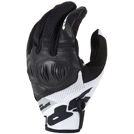 Gants Moto Spidi FLASH-R EVO Summer Fabric Noir Blanc