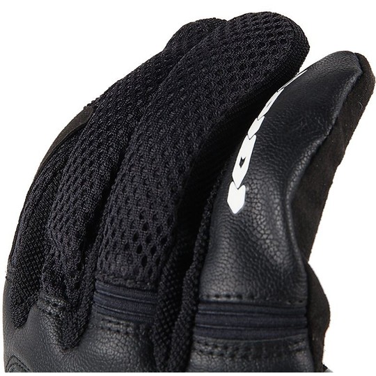 Gants Moto Spidi FLASH-R EVO Summer Fabric Noir Blanc