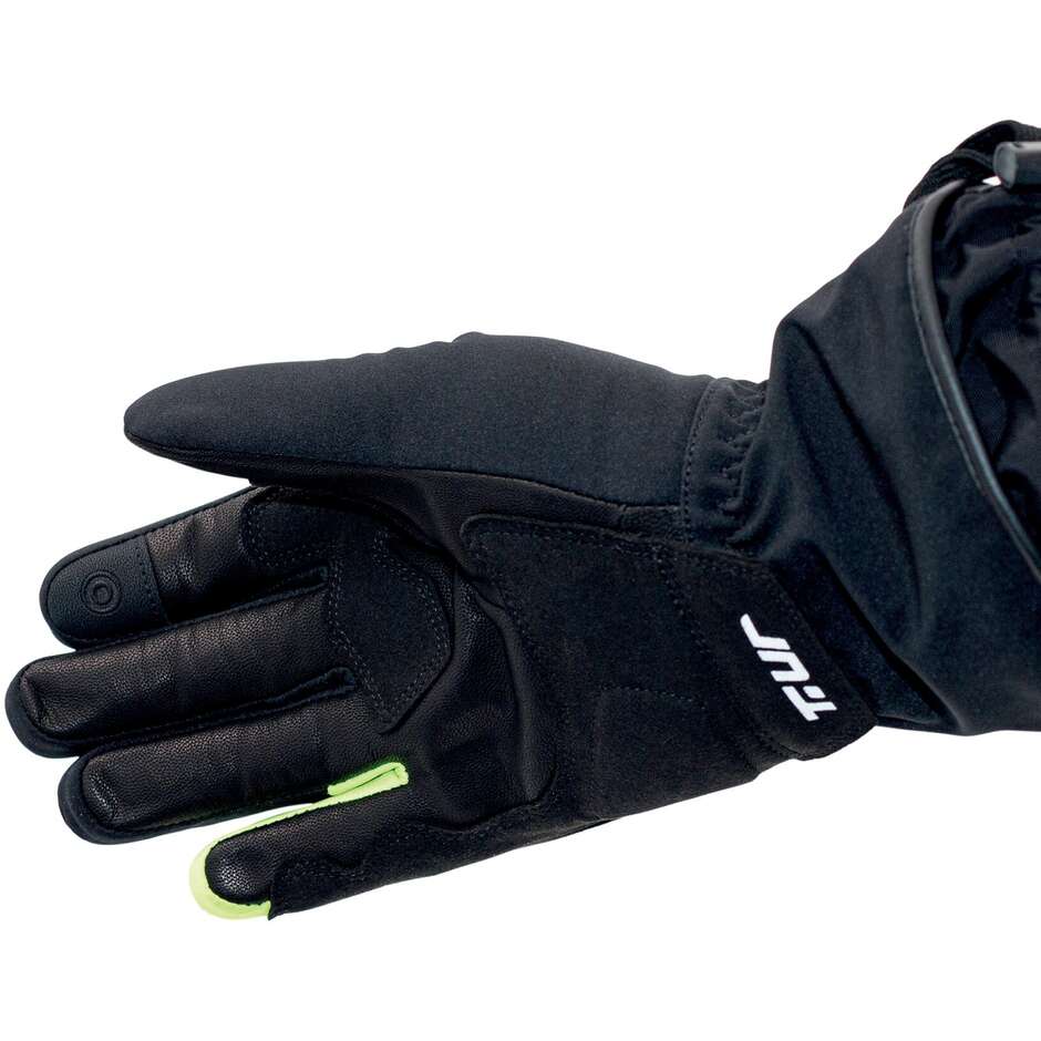 Gants Moto T-UR T924HU G-TWO PRO HYDROSCUD Noir Jaune Fluo
