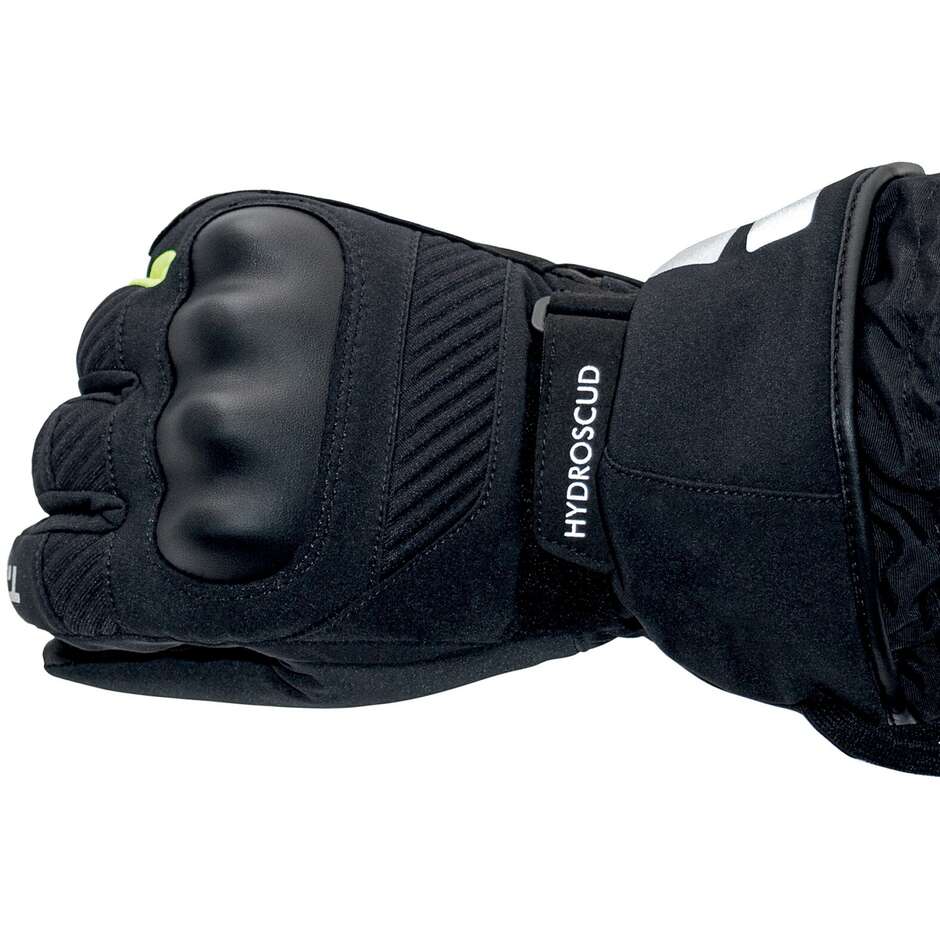 Gants Moto T-UR T924HU G-TWO PRO HYDROSCUD Noir Jaune Fluo