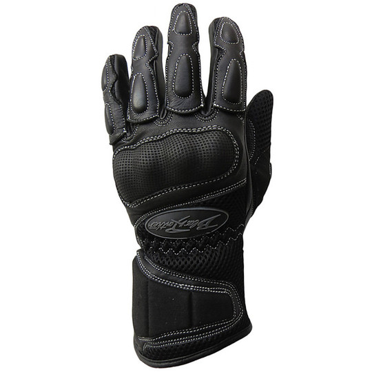 Gants moto été Black Panther 624 Air cuir et tissu avec protections neuf 2014