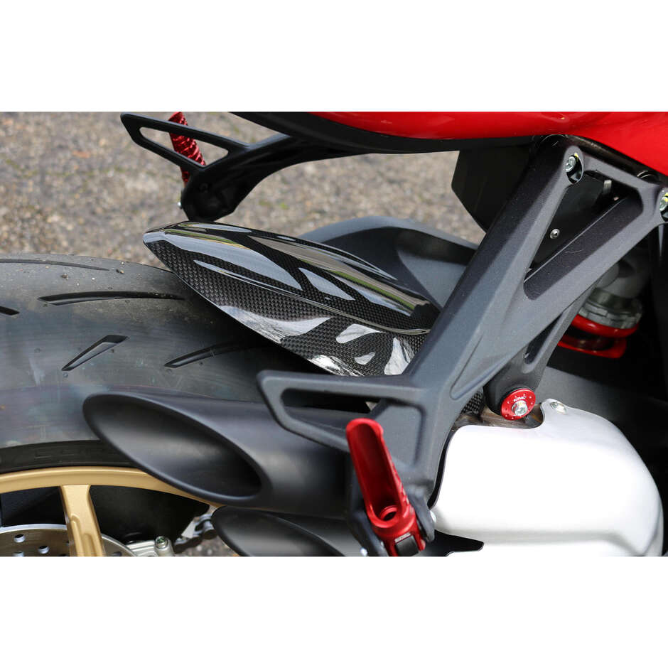 Garde-boue arrière en carbone MV Agusta CNC Racing ZA835 brillant