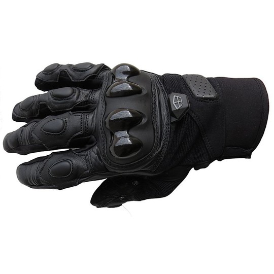 Garde de Sheild en cuir d'été de gants de sports de moto avec des protections