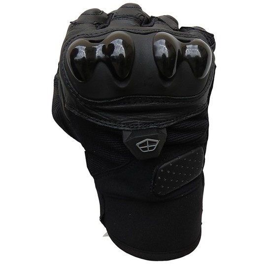 Garde de Sheild en cuir d'été de gants de sports de moto avec des protections