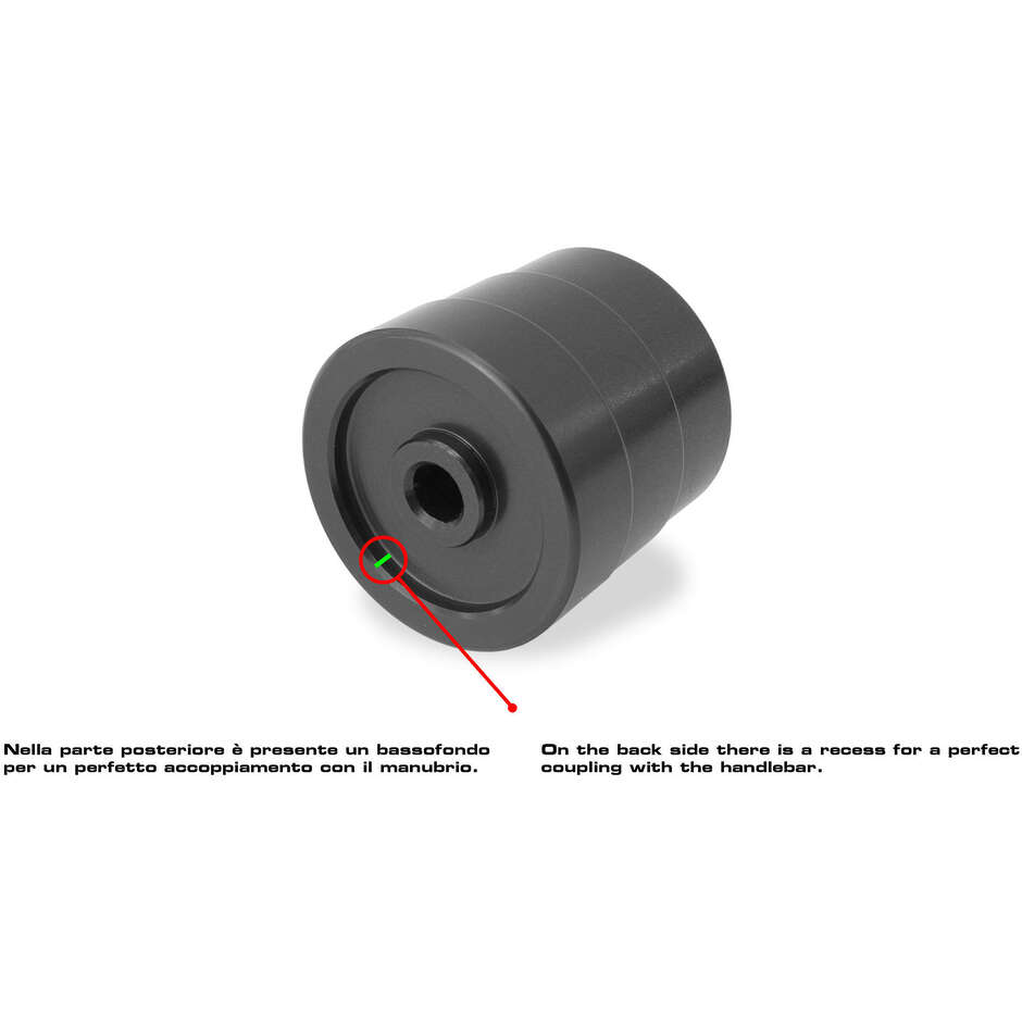 GEAR CM238 Zweifarbige CNC Racing Lenkergewichte Schwarz Silber